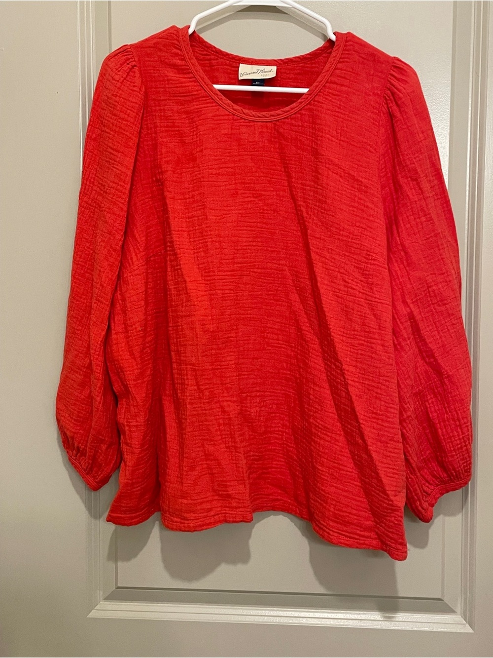 Universal Thread coral Red Long-Sleeve Women's Sleep Top